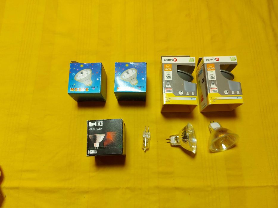 Becuri LED lexman model gu10,  6.8W = 70W + becuri halogen, buc = 8