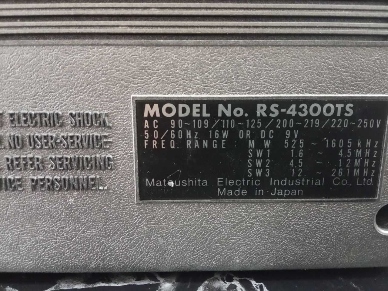 National Panasonic RS-4300TS