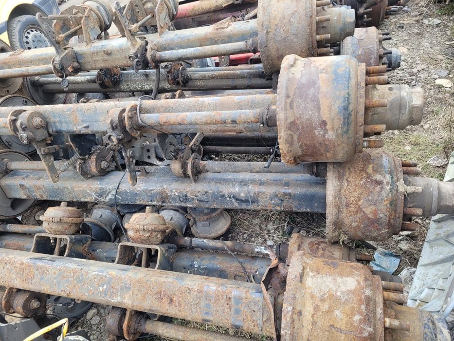 Axe osii punti remorca trailer semiremorca saf  ror bpw cu disc tambur