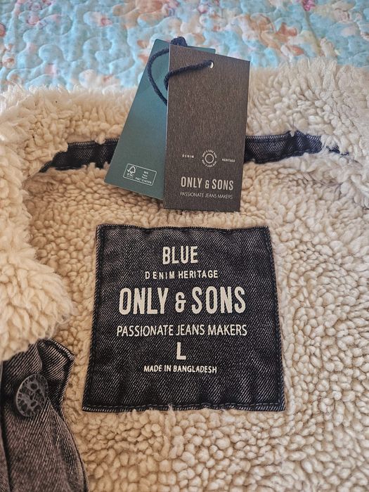 Jachetă îmblănită, marca Only & Sons, nouă cu etichetă