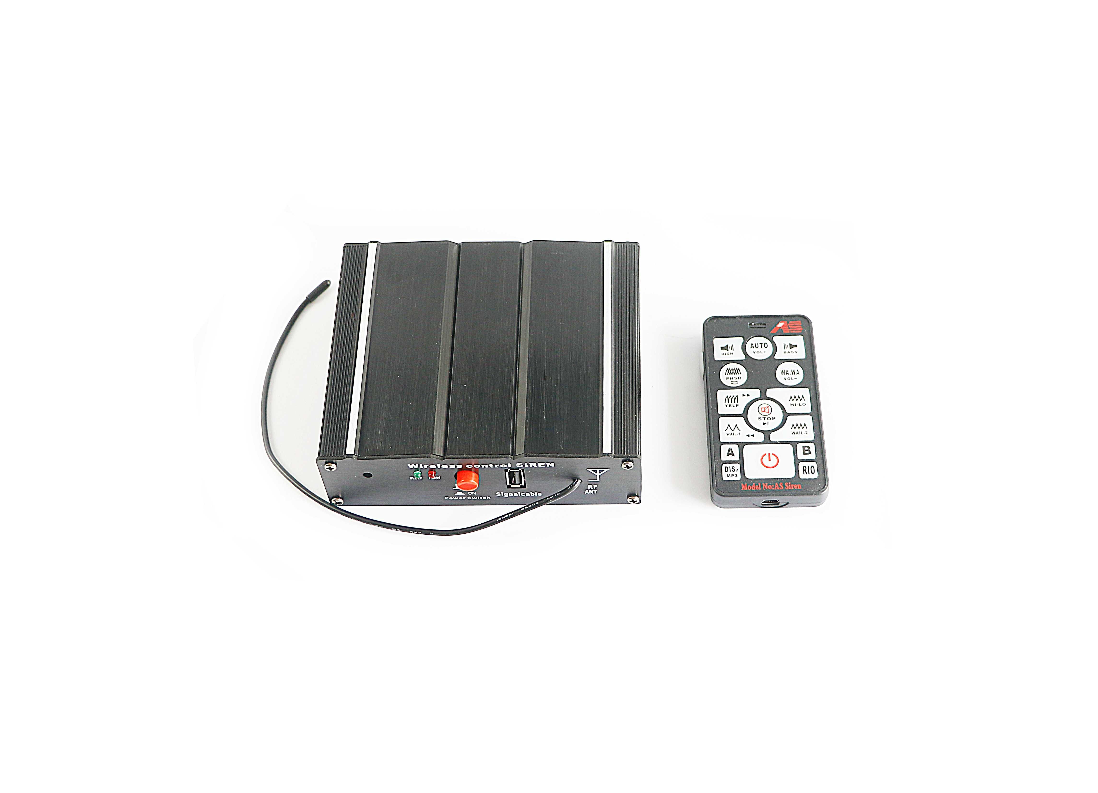 Sirena auto cu telecomanda wireless 200w