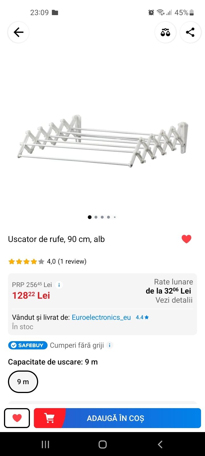 Uscator rufe 90cm