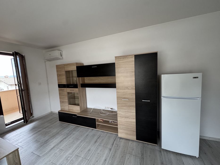 Секция с LED осветление, венге + дъб сонома