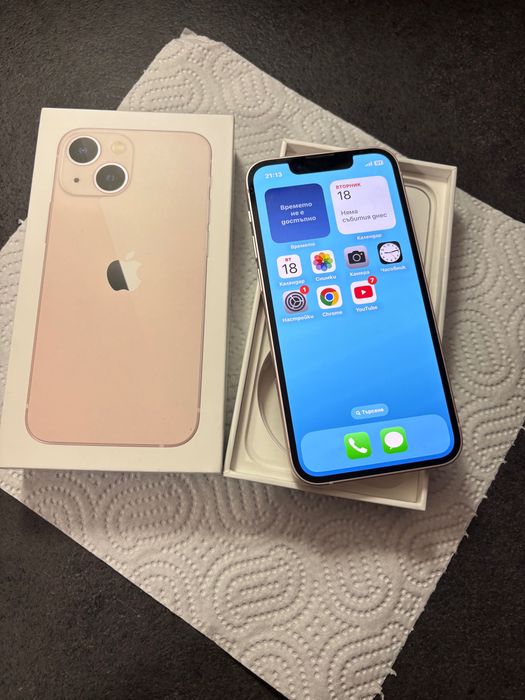 iPhone 13 mini със Гаранция ! Като Нов!