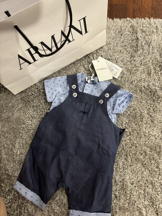 Costum armani bebelusi 1 luna Original Nou