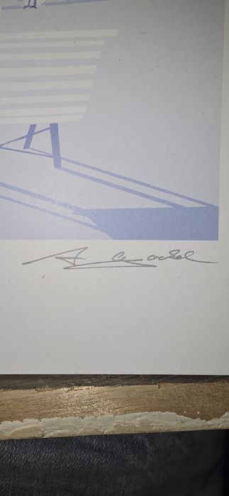 Litogradie semnta Alfred Gockel "blue bay"