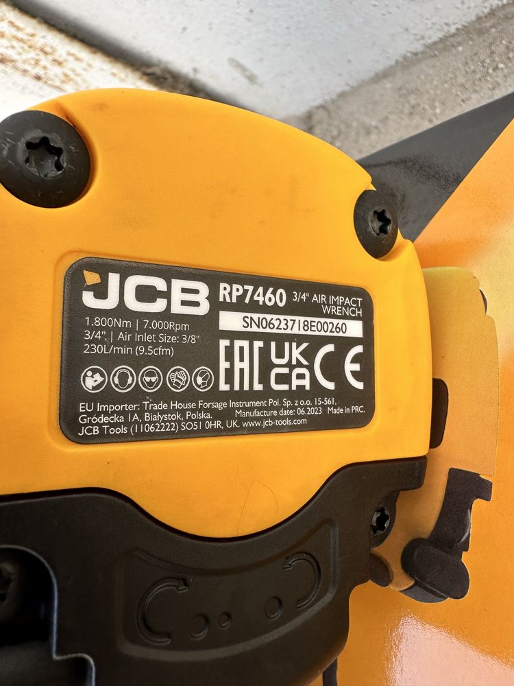 Пневматичен ударен гайковерт 3/4” 1800Nm JCB