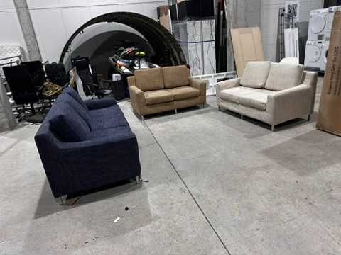 Триместен и два броя двуместни дивани със сваляеми калъфи