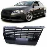 Grila centrala  VW Passat B6 2005-2010, Negru lucios, fara PDC