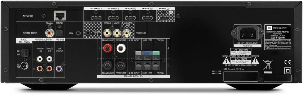 Amplificator, Statie de amplificare, Receiver AV HDMI - JBL AVR 101N