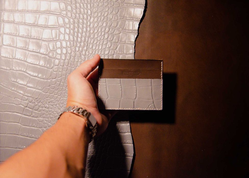 Portofel din piele naturală hand made