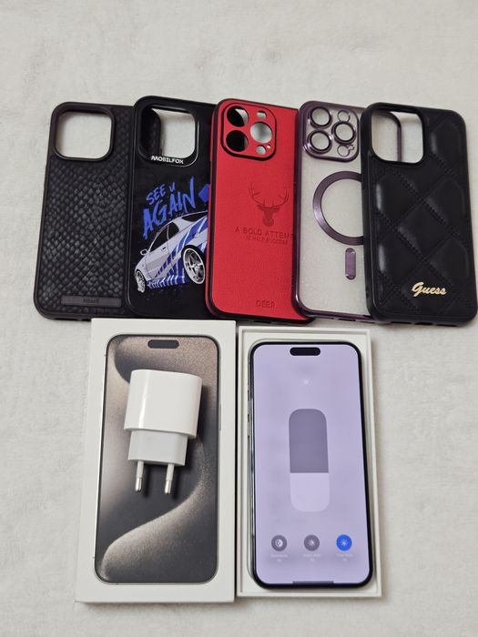 Iphone 15 pro max 256GB  baterie 90% ca nou Full box