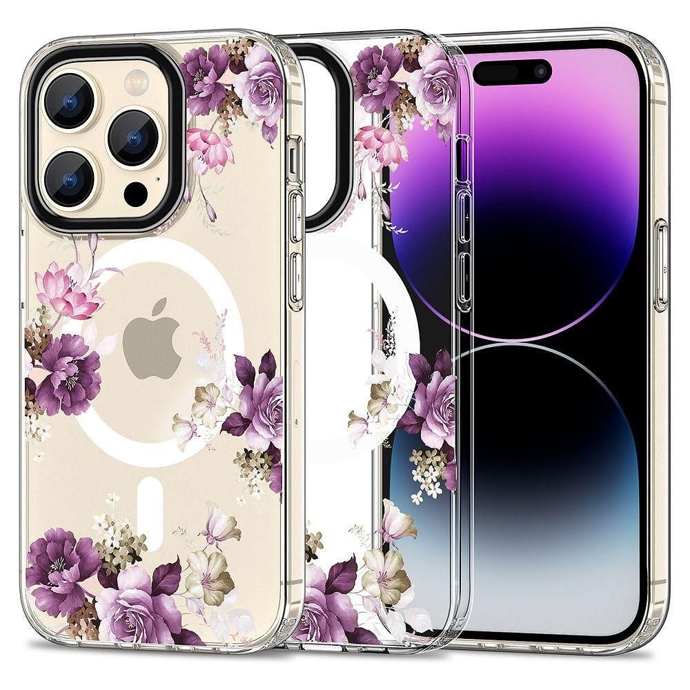 Кейс tech protect magmood magsafe за iphone 15 pro max spring flower