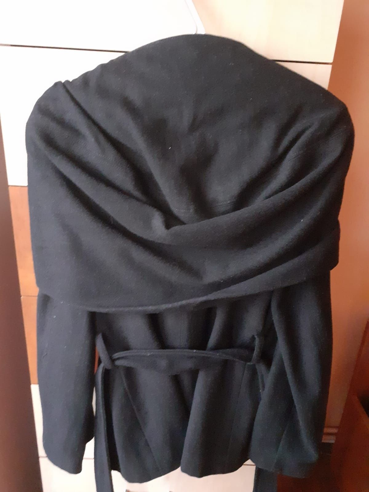 Palton geaca dama, negru elegant, iarna Zara (mărime L)