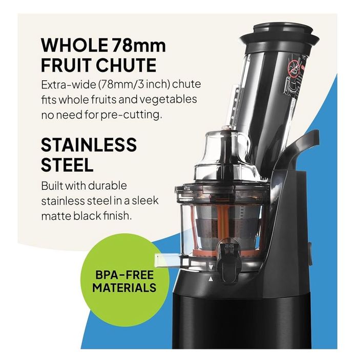 Storcător Fridja F1900 Presare Rece, 240W, Inox, Lapte Vegan/Sorbet