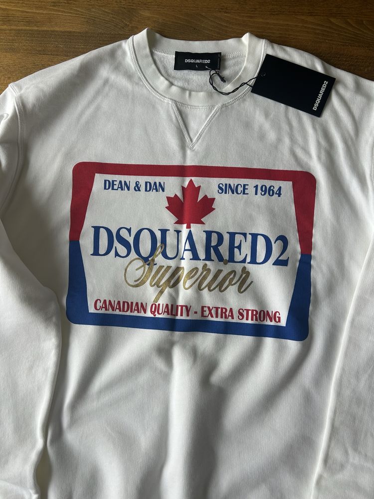 Суитшърт Dsquared2 White "Superior"