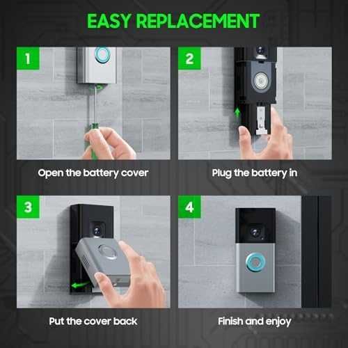 Нови 3 батерии и цифрово зарядно за Ring Doorbell 2/3/4 Spotlight Cam