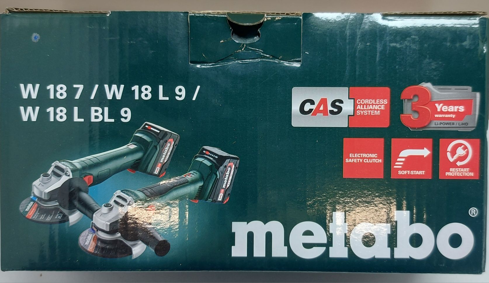 Акумулаторен ъглошлайф Metabo W18 7-125