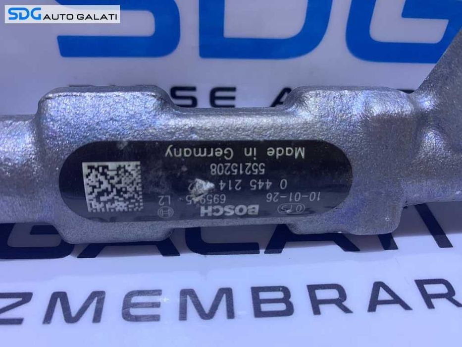Rampa cu Senzor Presiune Injectoare Alfa Romeo Giulietta 1.6 JTD Multijet 2010 - 2020 Cod  55215208 0445214192[S0280]