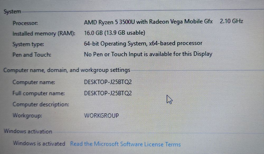 Laptop LENOVO (17'+16 gb ram)