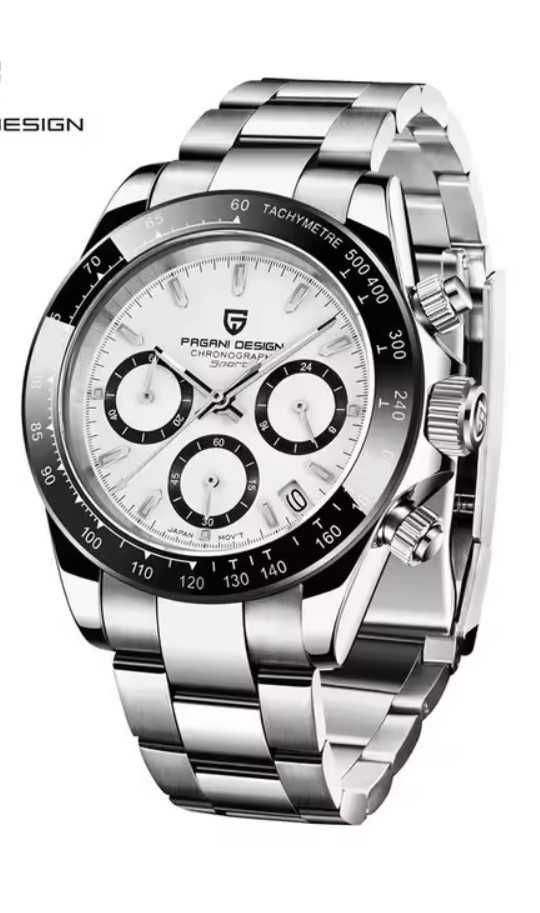 Pagani Design V2 Chronograph 40mm Daytona Sapphire Quartz Часовник