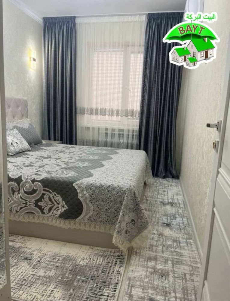х Метро Хамза 200 метр 3в4/5/5 Чиланзар И24,Евро Ремонт,Меб+Тех