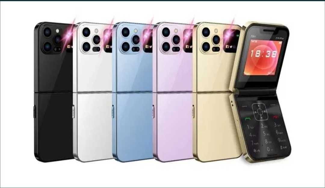 Сгъваем Телефон Mini Flip Smart Phone с 2 SIM карти