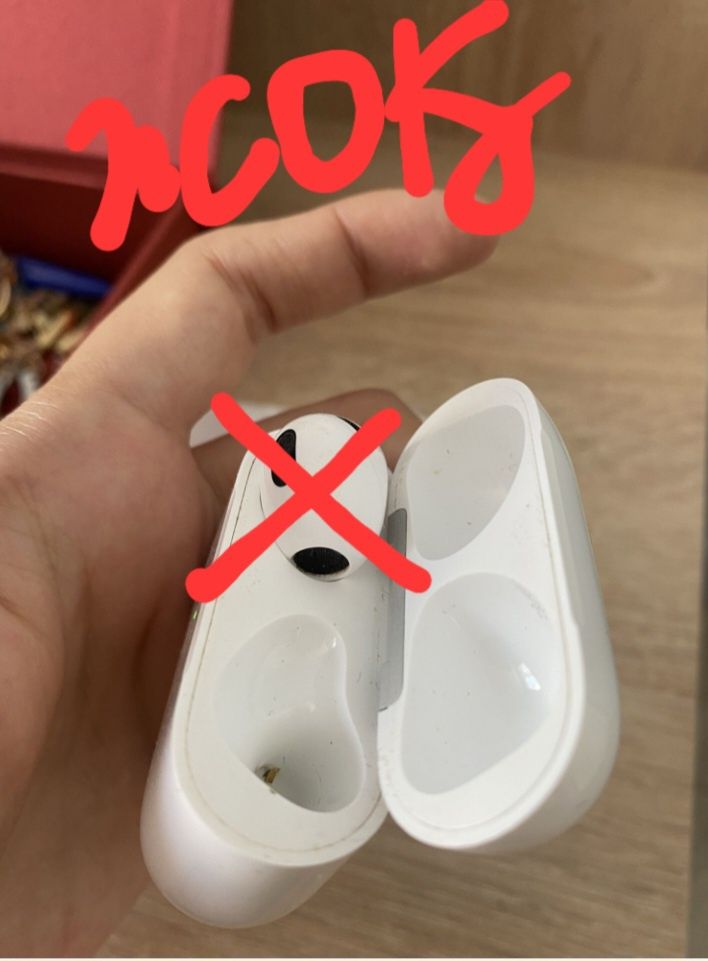 Airpods 3. Тек сырты (наушник жогалды)