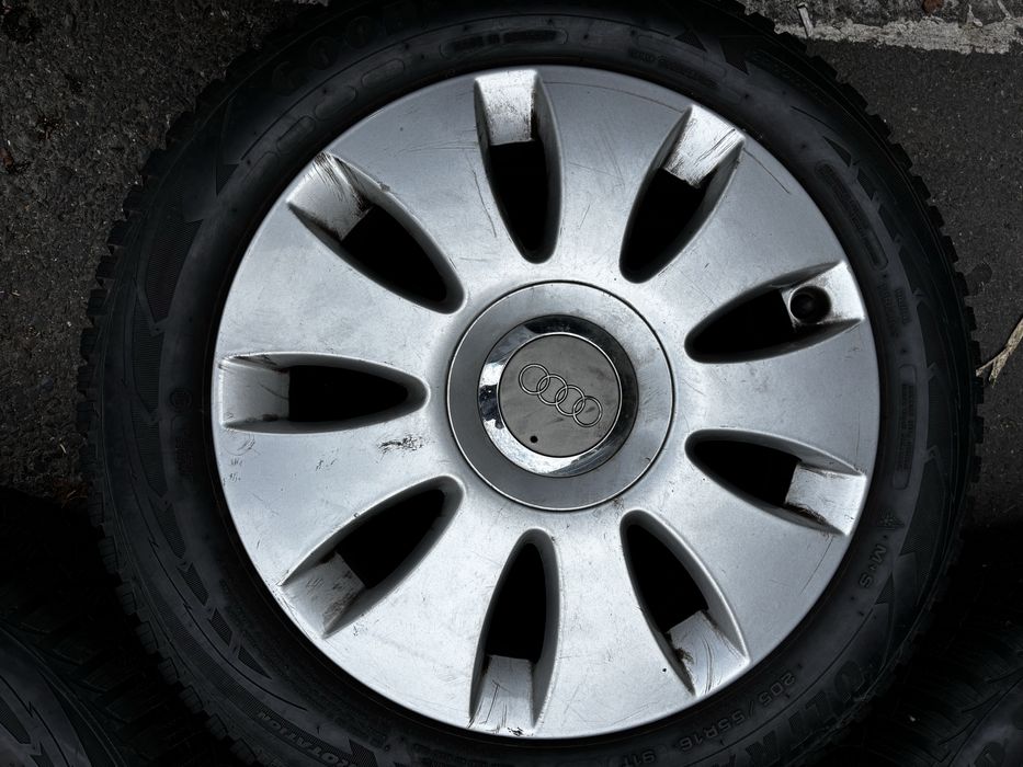 Set Complet Roti Iarna Originale Audi 5x112 R16