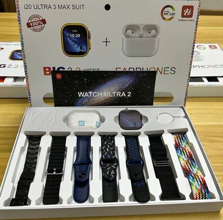 Комплект часы, наушники