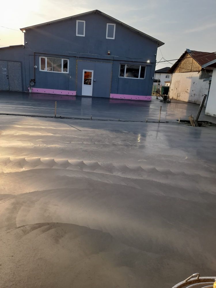 Beton Elicopterizat finisat mecanic cu quart