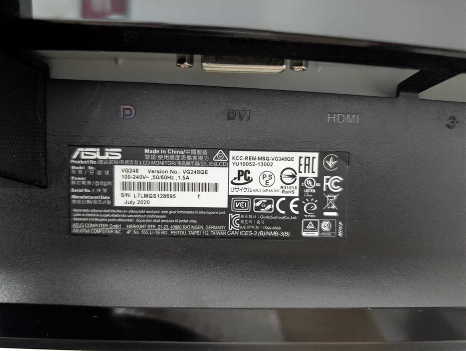 Monitor Gaming ASUS 24" FullHD, 144HZ