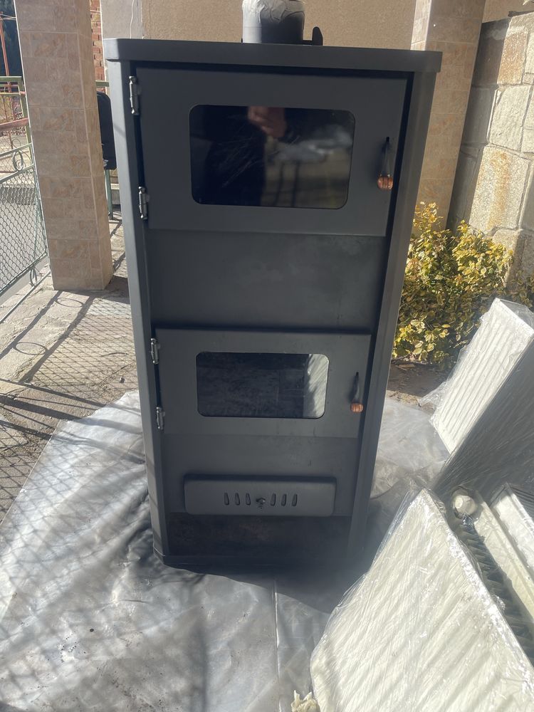 Печка с водна риза на дърва 24kw