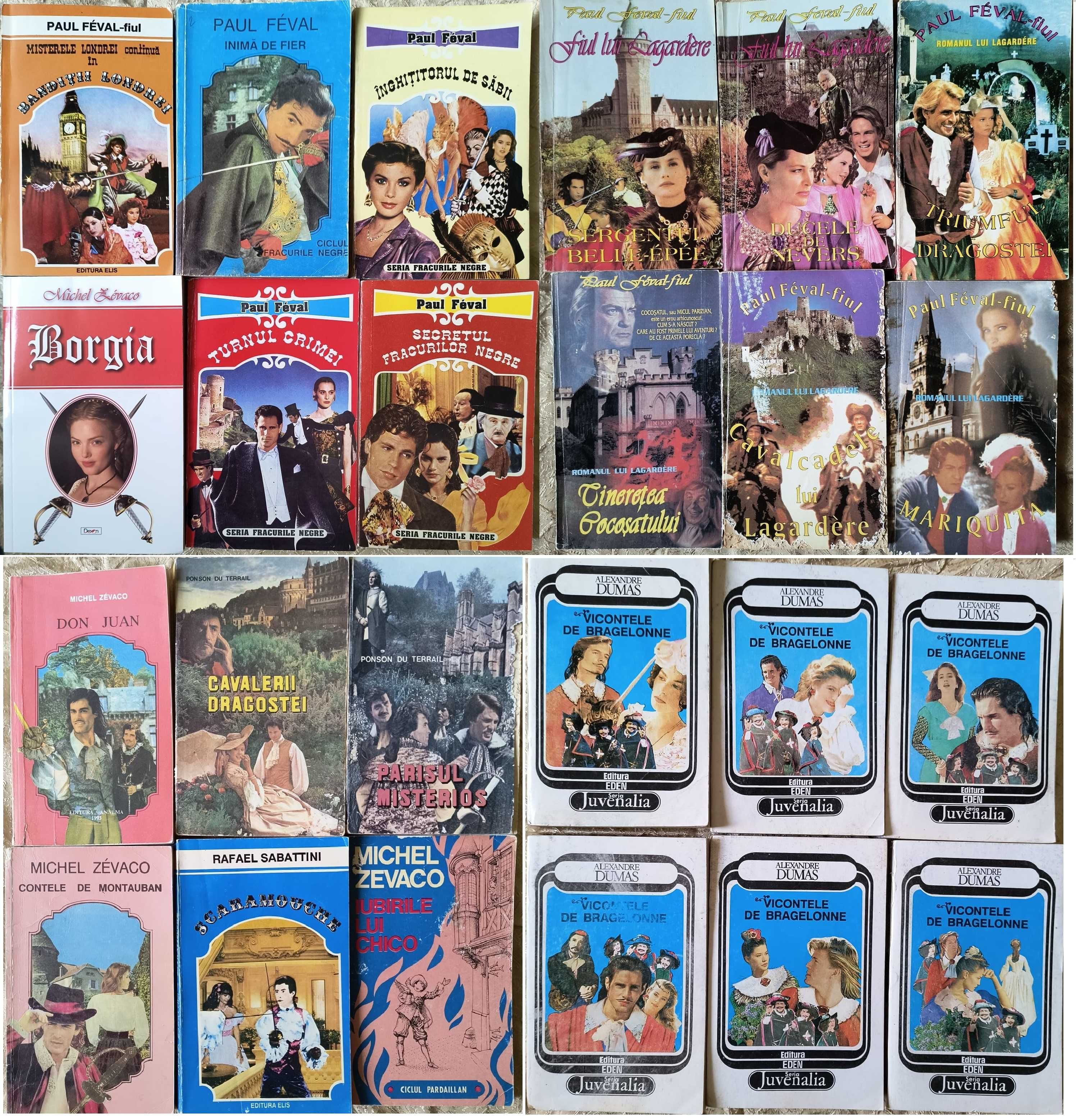 Carti de literatura, capa si spada, aventuri, dragoste
