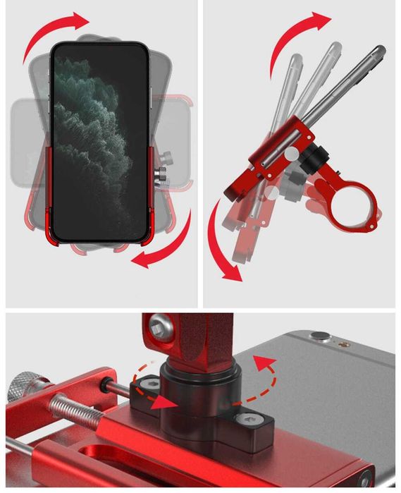 GUB P30  suport telefon aluminiu motocicleta bicicleta GPS trotineta