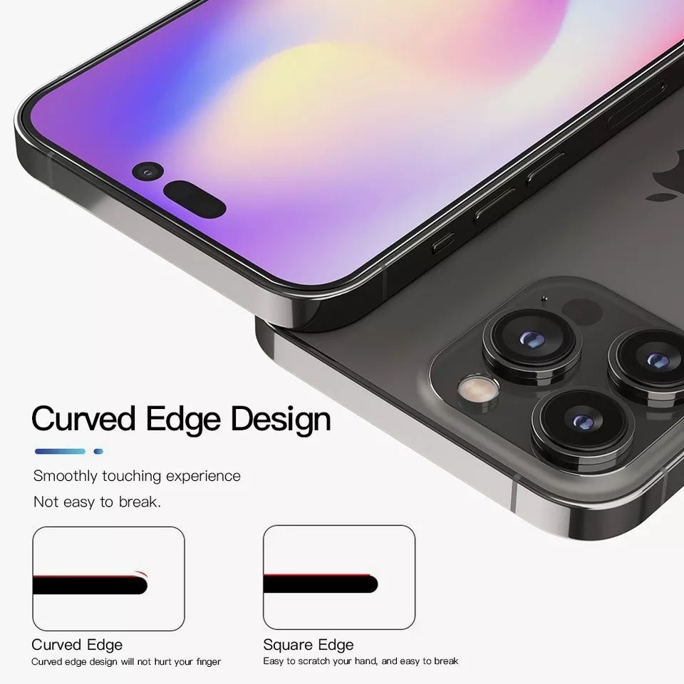 5D Стъклен протектор за Apple iPhone 14 / 14 Pro Max Plus 3D 9D