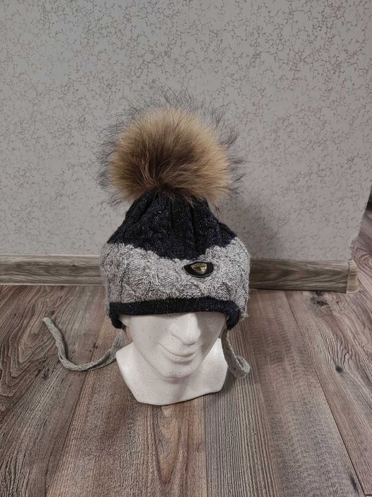Зимна шапка Майорал с естествен косъм