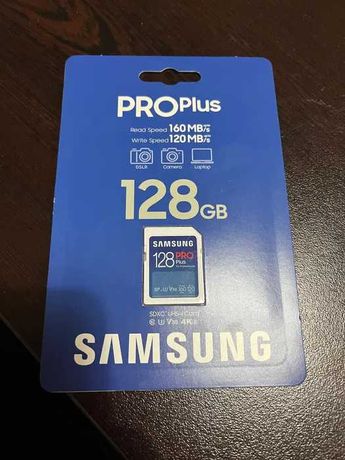 Memory card (Карта Памет) Samsung Pro plus 128 gb ЧИСТО НОВА