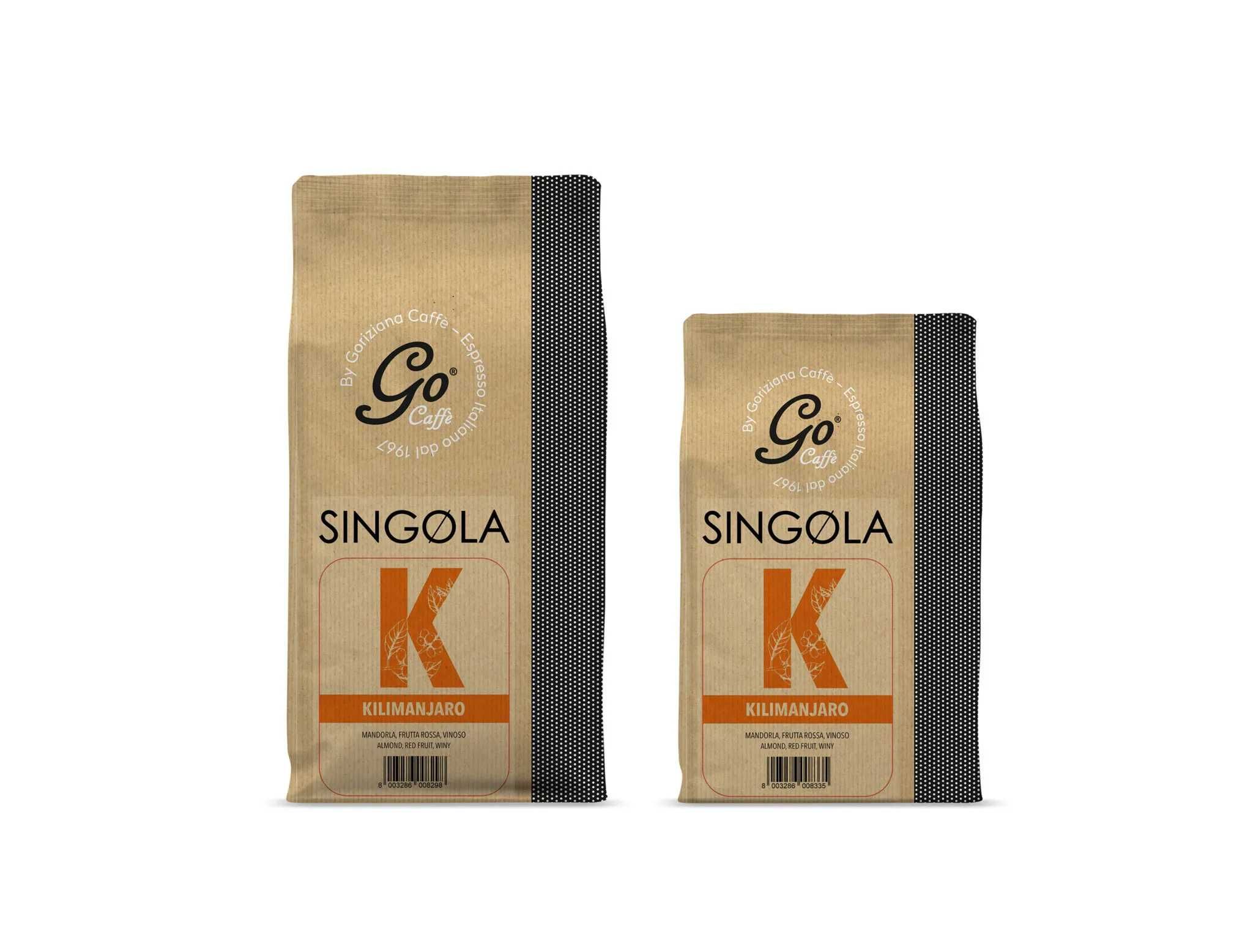 кафе GO CAFFE модел SINGOLA 500гр МОНО 100% АРАБИКА зърна внос ИТАЛИЯ