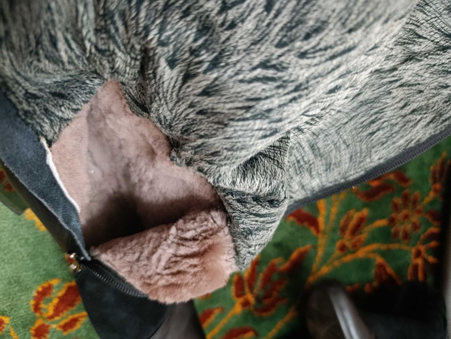 Сапоги женские кожаные