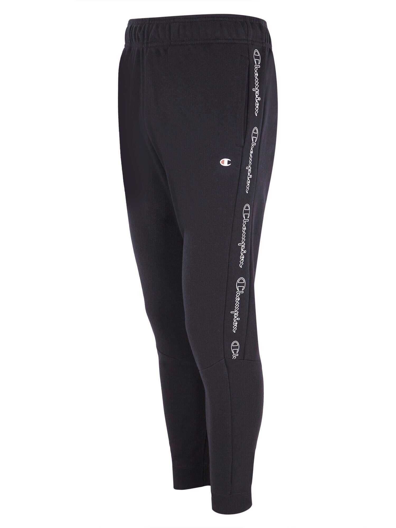 Мъжко спортно долнище с лого Champion Rib Cuff, Черно, XL