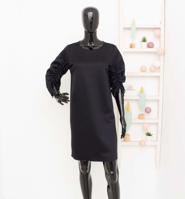 COS дамска черна рокля неопрен XS-S