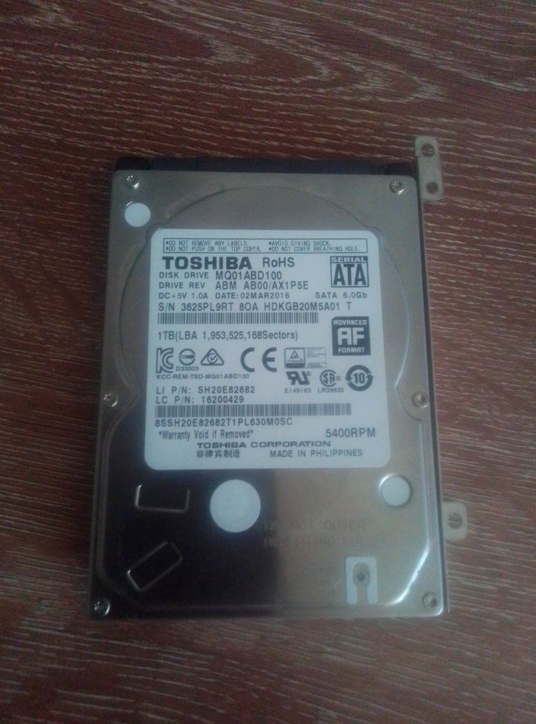 Жёсткий диск для ноутбука Toshiba