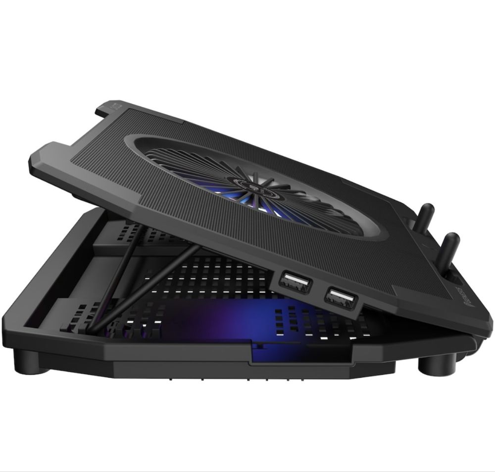 Охлаждаща подложка Genesis, Cooling Pad Oxid 850, До 17.3", Черен