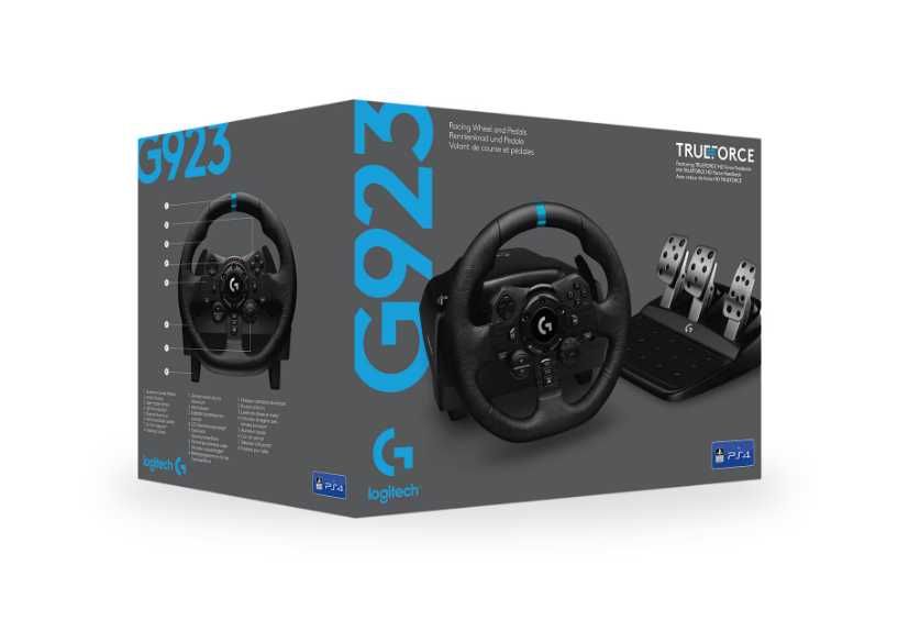 Волан Logitech G923 Trueforce Sim, За PS5, PS4 и PC