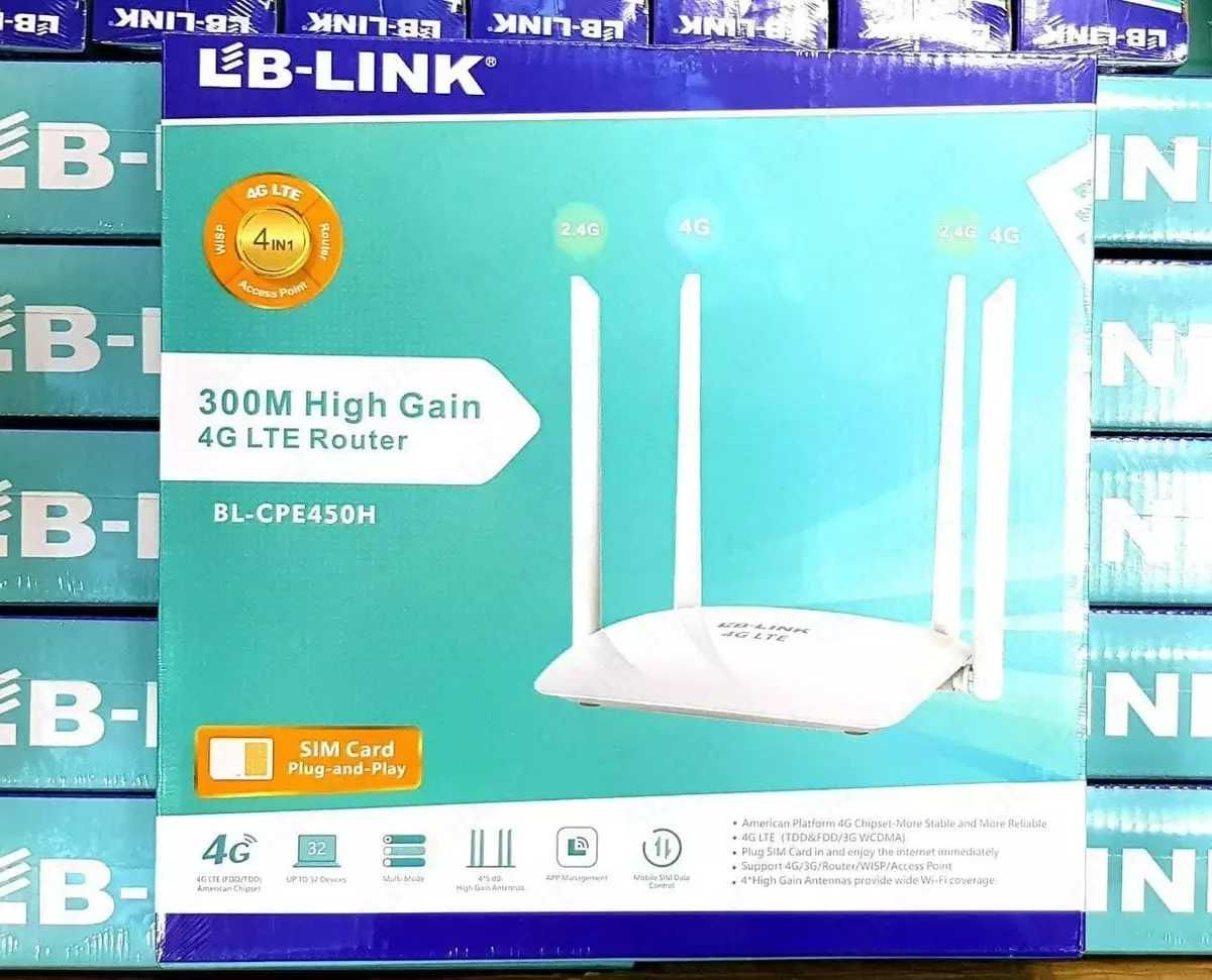 4G WiFi ROUTER LB-Link CPE450M + Sim karta tanlamaydi Imei suramaydi