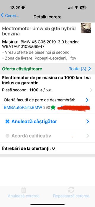 Electromotor OEM bmw x5 g05 hybrid benzina