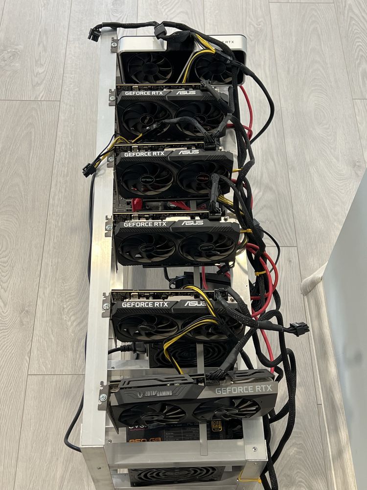 2 x Mining Rigs (3060ti & 3060) // Self host DeepSeek, GPT, Claude AI