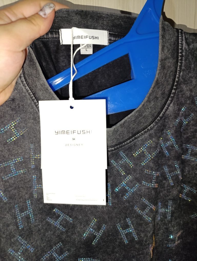 Футболка oversize Новая. Серая Варёнка.