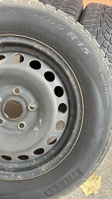 Set Roti 5x112 R15 cu anvelope 195 65 R15 M+S